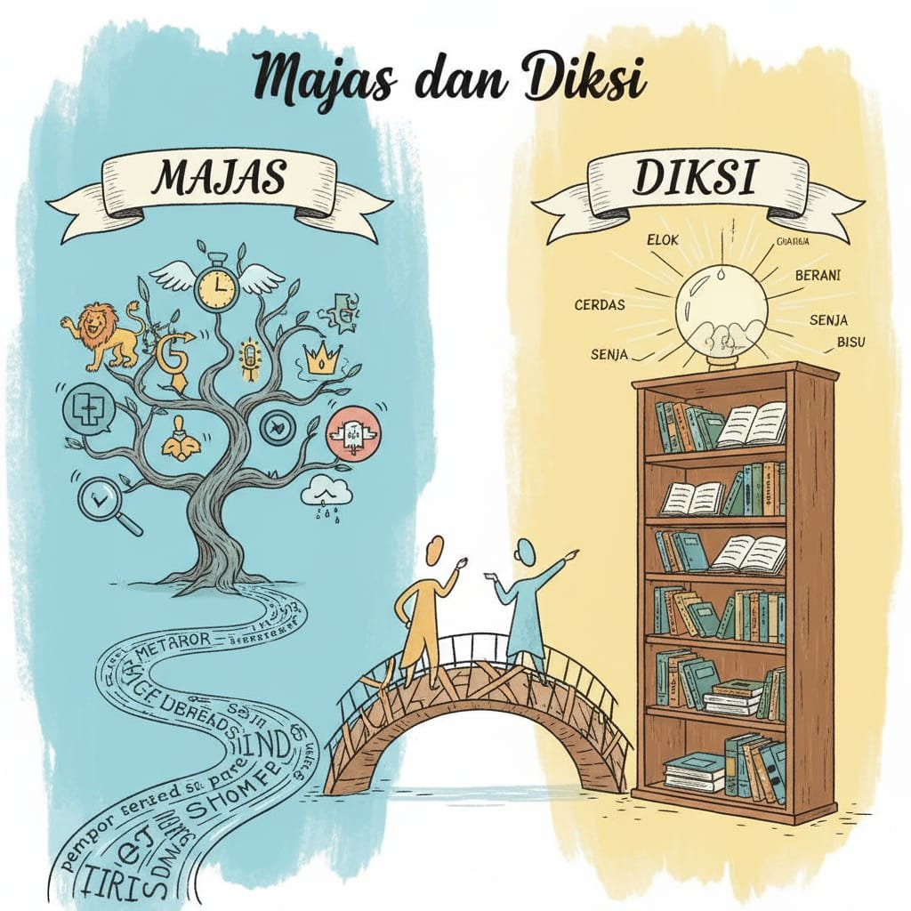Perbedaan Majas dan Diksi: Kunci Biar Puisimu Nggak Garing